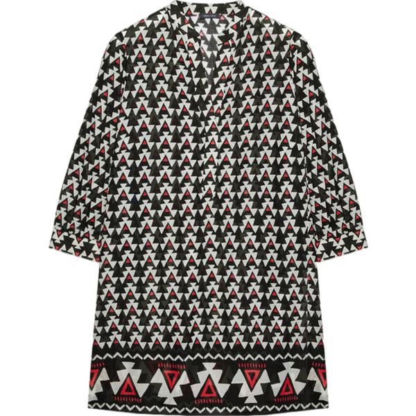 bluse Fiorella Rubino nero con stampe