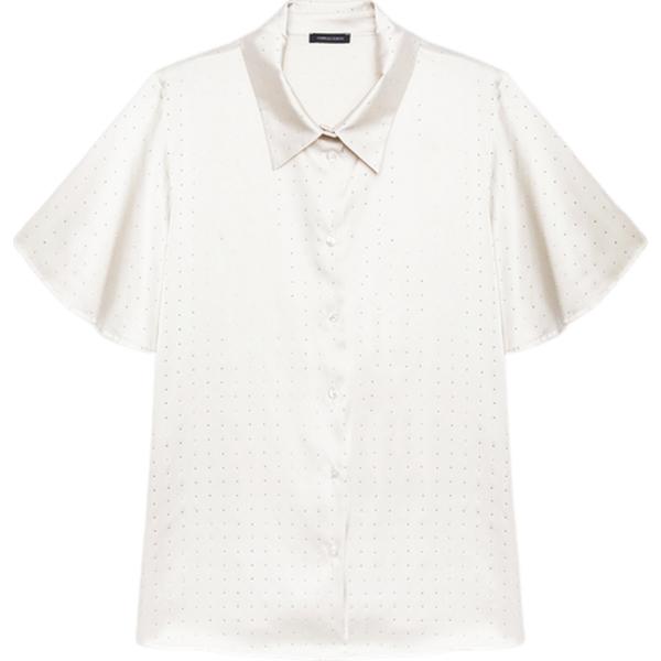 camicie a manica corta Fiorella Rubino bianco