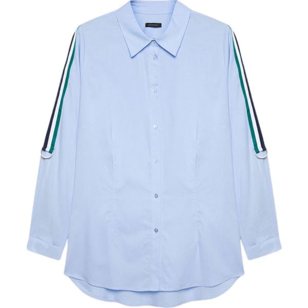 camicie Fiorella Rubino blu a righe