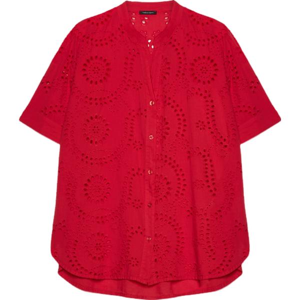 camicie a manica corta Fiorella Rubino rosso