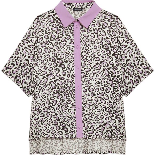 camicie a manica corta Fiorella Rubino multicolore animalier
