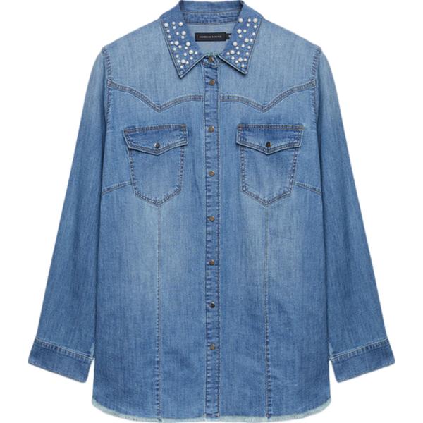 camicie Fiorella Rubino blu