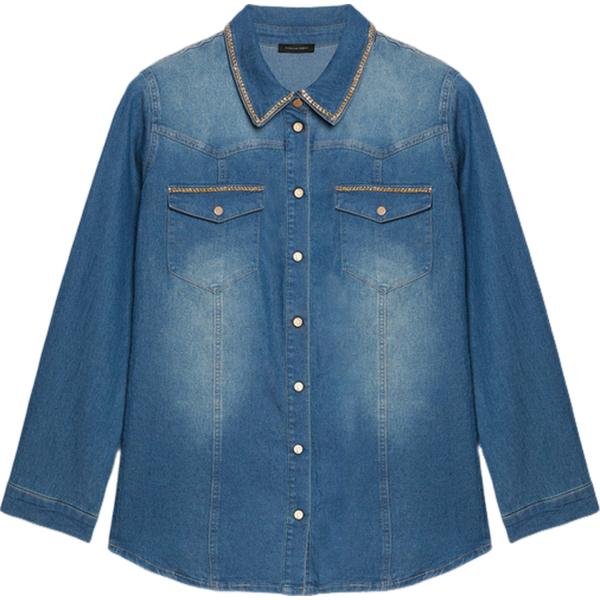 camicie Fiorella Rubino blu