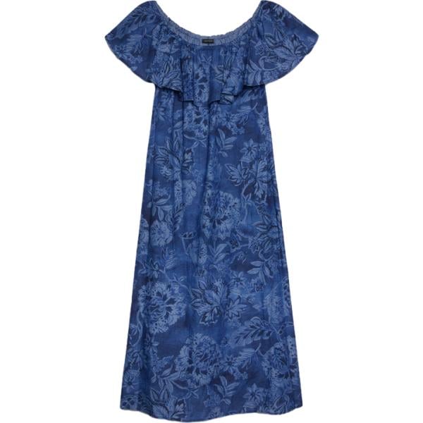vestiti lunghi Fiorella Rubino blu a fiori