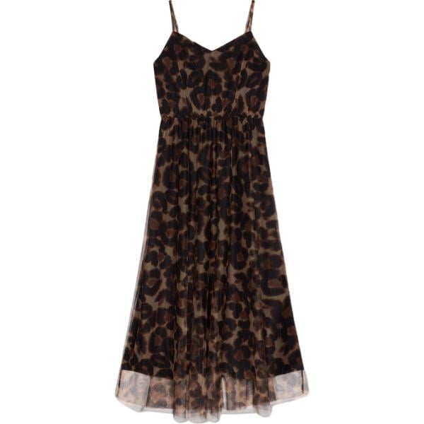 vestiti lunghi Fiorella Rubino marrone animalier