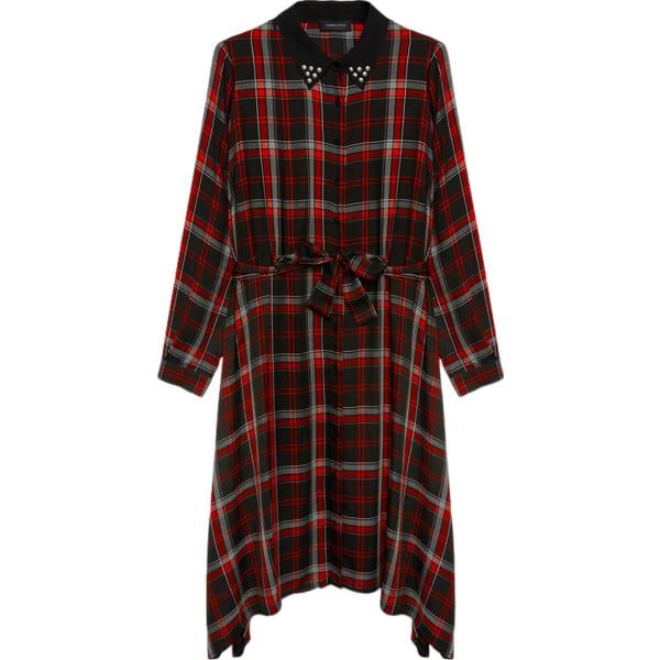 vestiti asimmetrici Fiorella Rubino nero scozzese