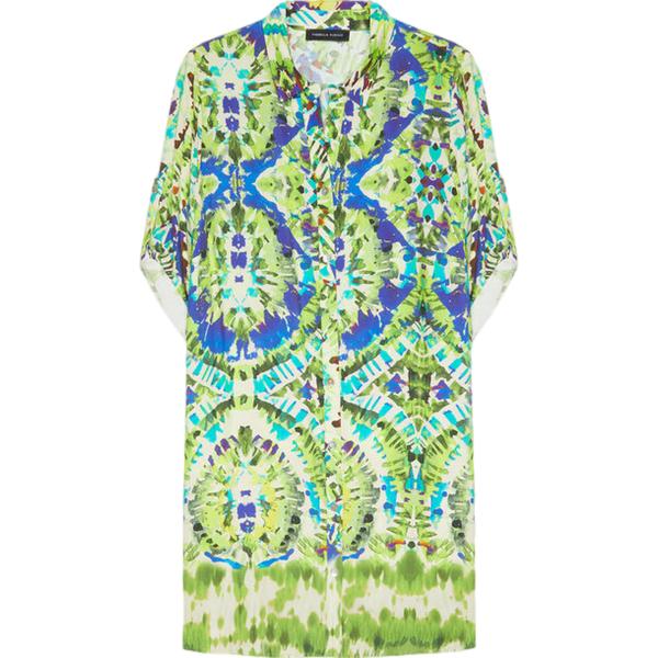 vestiti lunghi Fiorella Rubino bianco con stampe