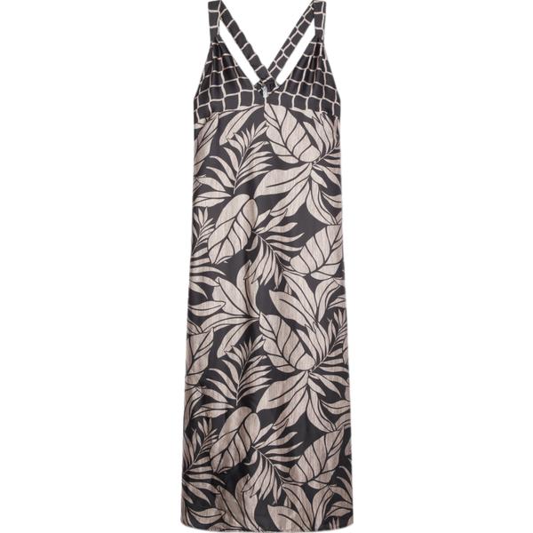 vestiti lunghi Fiorella Rubino grigio con stampe