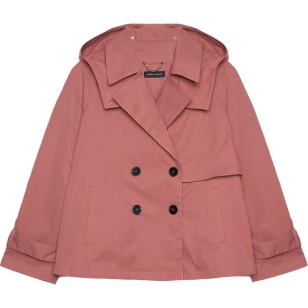 trench Fiorella Rubino rosa