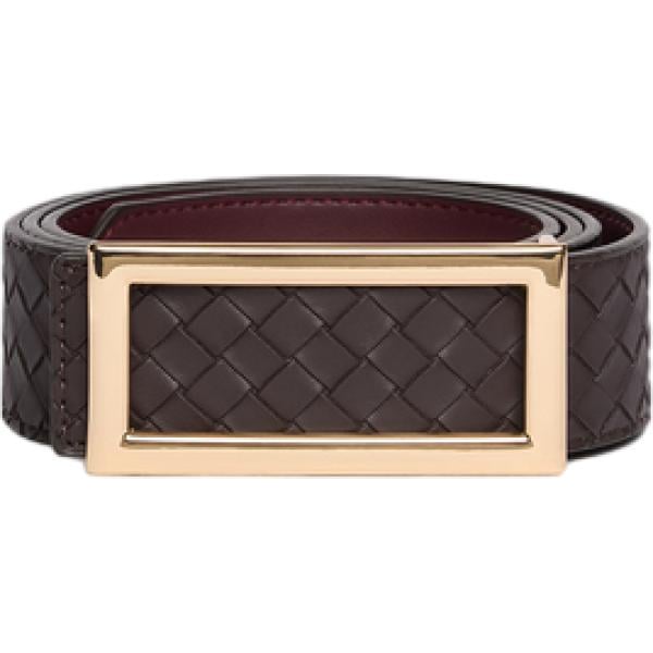 Cintura da donna in marrone scuro con fibbia in metallo Fiorella Rubino