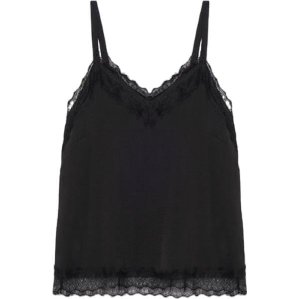 canottiere Fiorella Rubino nero
