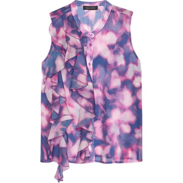 top Fiorella Rubino multicolore con stampe