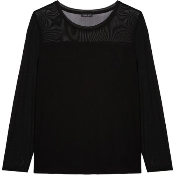 t-shirt Fiorella Rubino nero