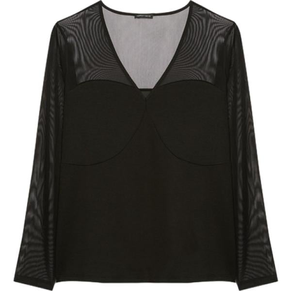 t-shirt Fiorella Rubino nero