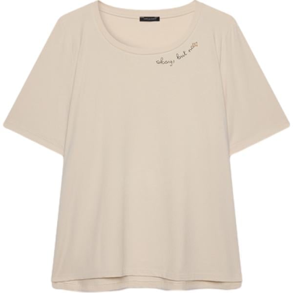 t-shirt Fiorella Rubino bianco con stampe