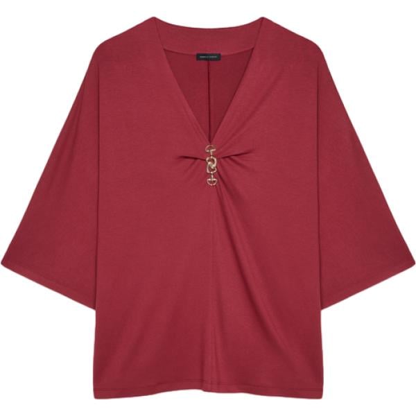t-shirt Fiorella Rubino rosso