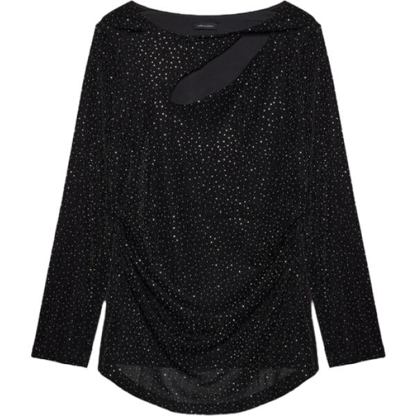 t-shirt Fiorella Rubino nero