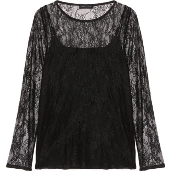 bluse Fiorella Rubino nero