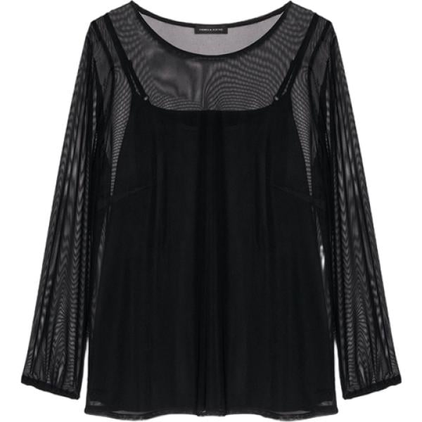 bluse Fiorella Rubino nero