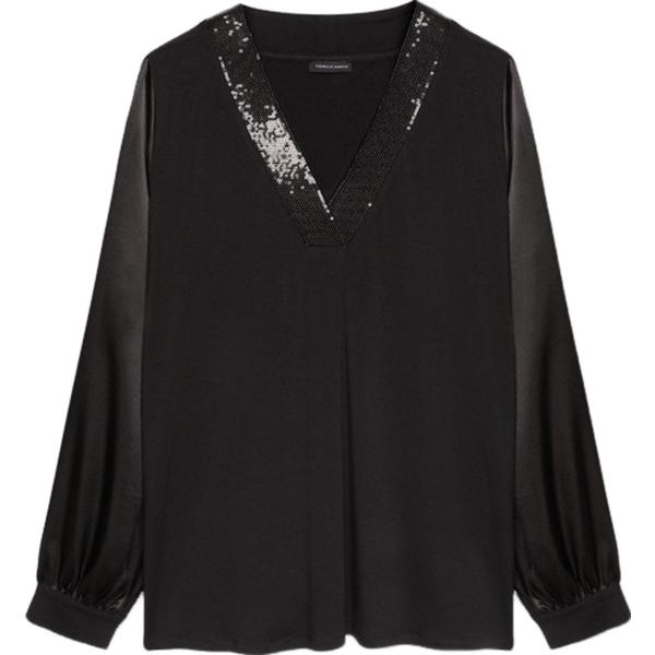 bluse Fiorella Rubino nero