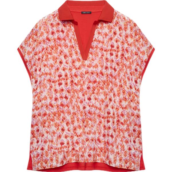 bluse Fiorella Rubino rosa con stampe