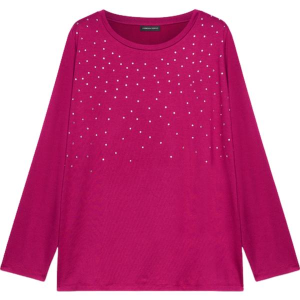 t-shirt Fiorella Rubino rosso
