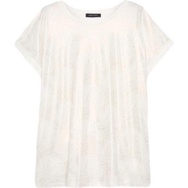 bluse Fiorella Rubino bianco con stampe