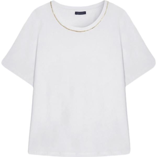 t-shirt Fiorella Rubino bianco