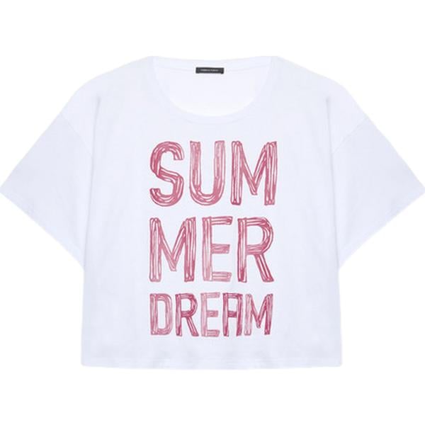 t-shirt Fiorella Rubino bianco