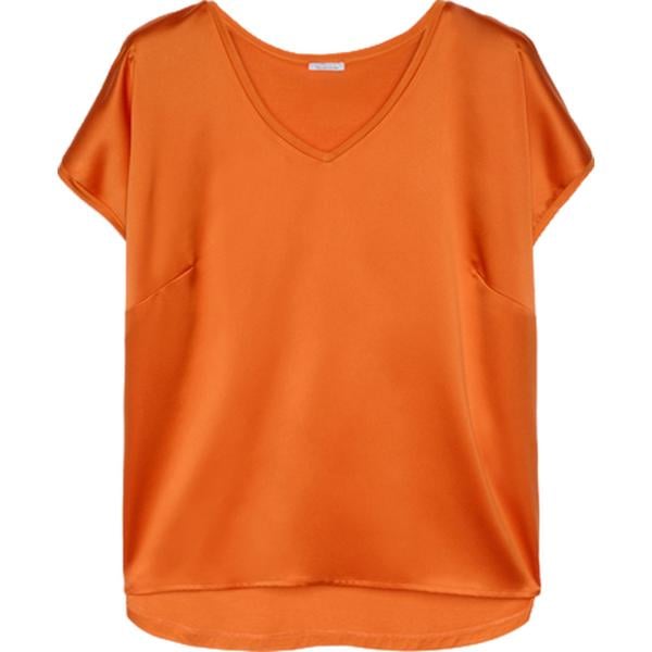 t-shirt Fiorella Rubino arancione