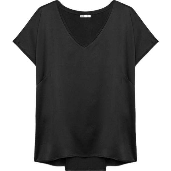 t-shirt Fiorella Rubino nero