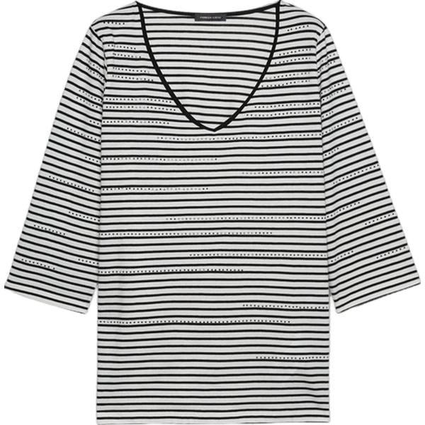 t-shirt Fiorella Rubino multicolore a righe