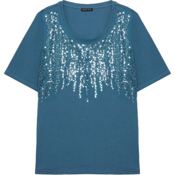 t-shirt Fiorella Rubino blu