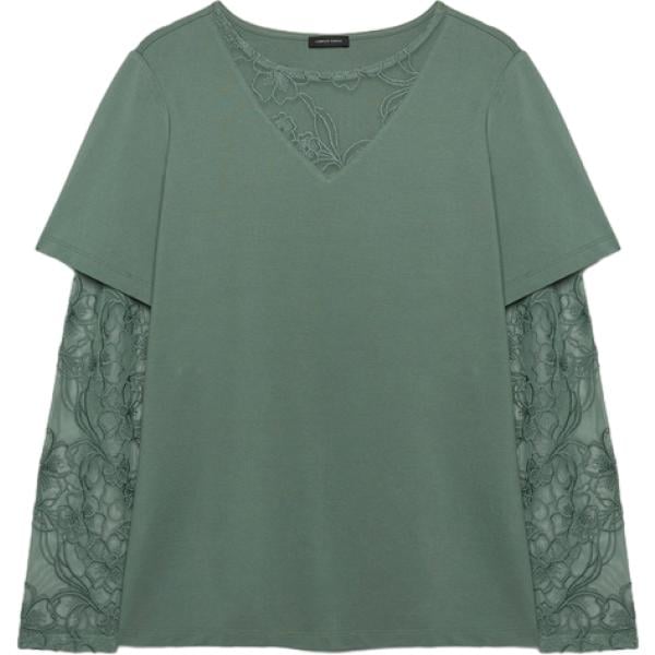 t-shirt Fiorella Rubino verde
