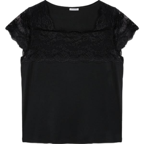 t-shirt Fiorella Rubino nero