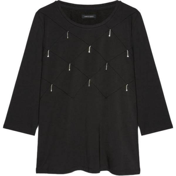 t-shirt Fiorella Rubino nero