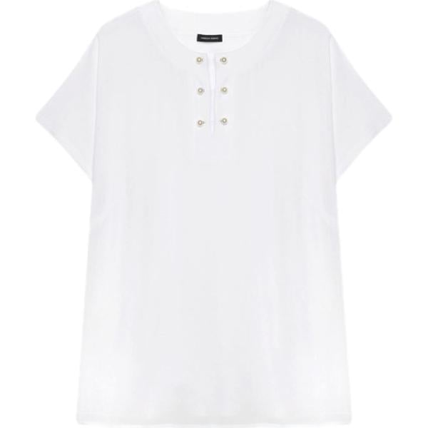 t-shirt Fiorella Rubino bianco