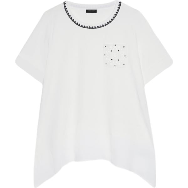 t-shirt Fiorella Rubino bianco