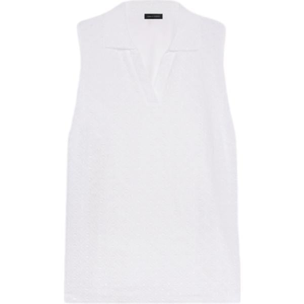 polo Fiorella Rubino bianco