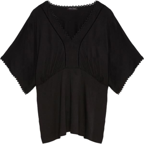 t-shirt Fiorella Rubino nero