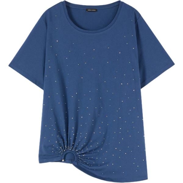 t-shirt Fiorella Rubino blu
