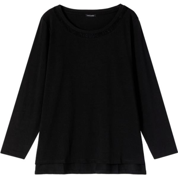 t-shirt Fiorella Rubino nero