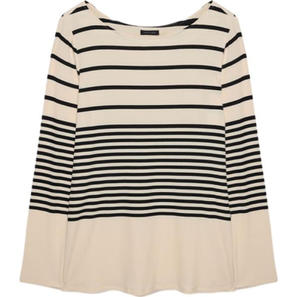 t-shirt Fiorella Rubino marrone a righe