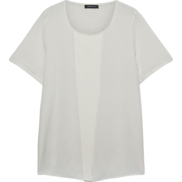 bluse Fiorella Rubino bianco
