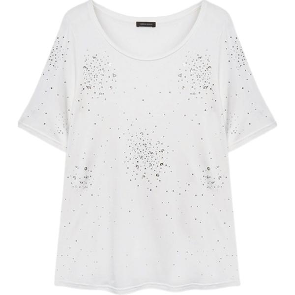 t-shirt Fiorella Rubino bianco