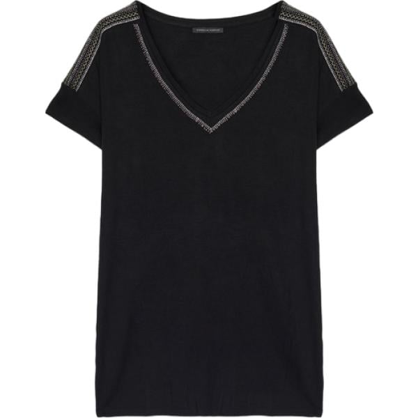 t-shirt Fiorella Rubino nero