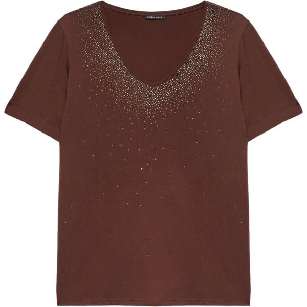 t-shirt Fiorella Rubino marrone