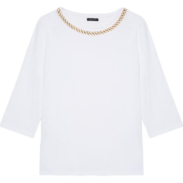 t-shirt Fiorella Rubino bianco