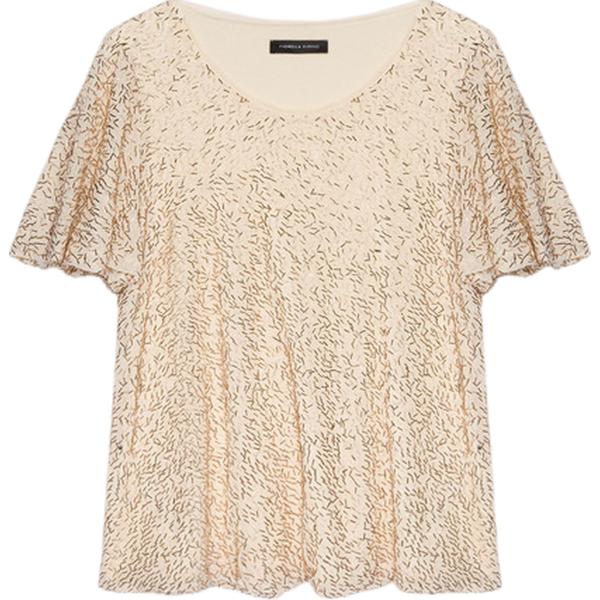t-shirt Fiorella Rubino marrone