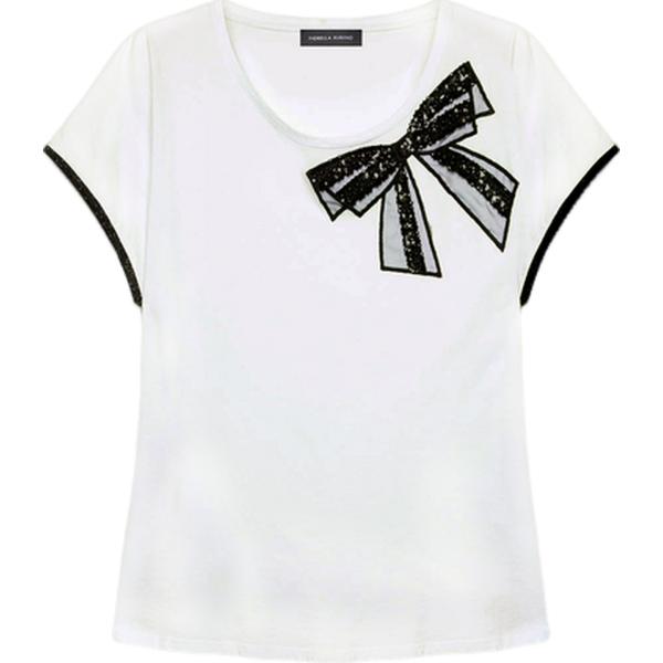 t-shirt Fiorella Rubino bianco